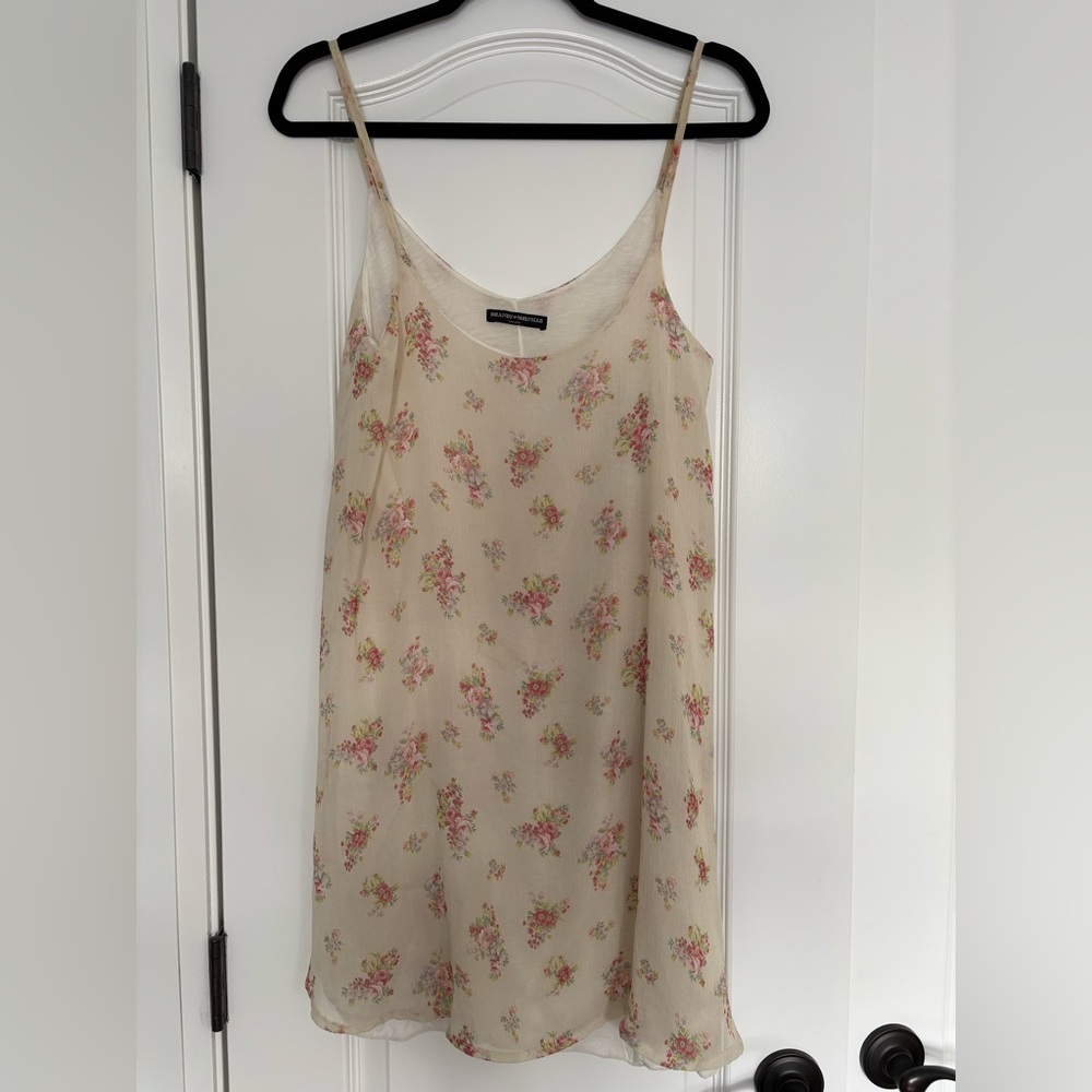Brandy Melville Floral Lightweight Camisole Dress -Size Small